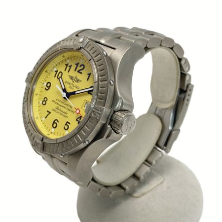  BREITLING ブライトリング アベンジャー シーウルフ デイト E17370 イエロー 自動巻き メンズ 腕時計 箱・ギャランティ有
