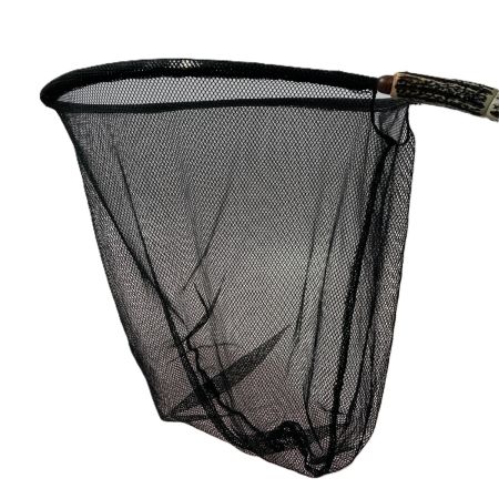   鹿角 インスタネット 4L 革ケース 付き タモ 釣り用品 スプリングネット