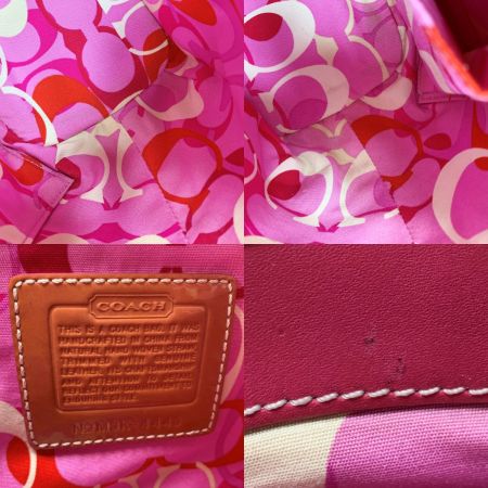  COACH コーチ ストローフラワーアップリケトート花 4443 ホワイト 袋有