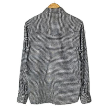  HIDE AND SEEK 長袖シャツ 千鳥格子 SIZE M メンズ HS-020312 ブラック×ホワイト