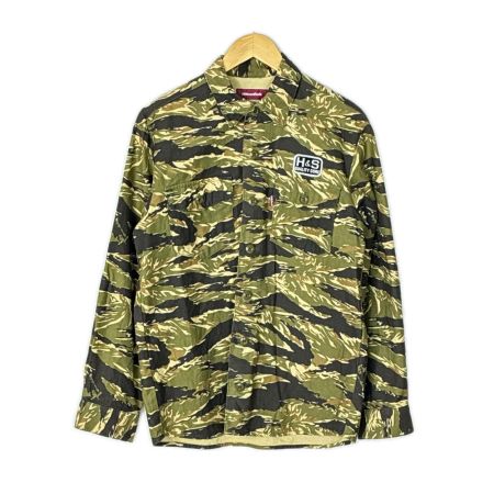 HIDE AND SEEK シャツ 長袖 カモフラージュ柄 SIZE M メンズ カーキ