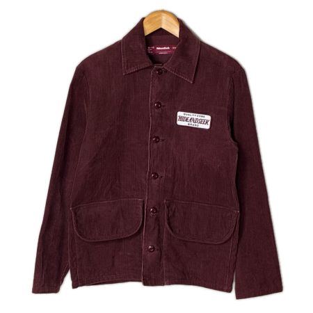  HIDE AND SEEK 長袖シャツ コーデュロイ SIZE M メンズ WT05-NMT バーガンディー