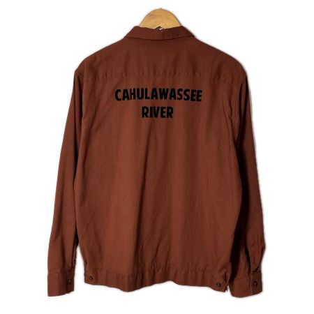  TENDERLOIN テンダーロイン 長袖 シャツ SIZE M ワッペン メンズ ブラウン