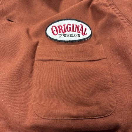  TENDERLOIN テンダーロイン 長袖 シャツ SIZE M ワッペン メンズ ブラウン