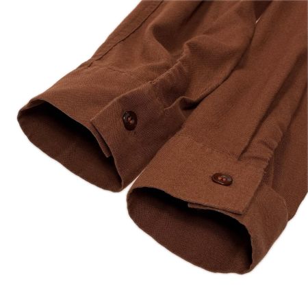  TENDERLOIN テンダーロイン 長袖 シャツ SIZE M ワッペン メンズ ブラウン