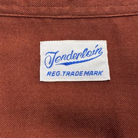  TENDERLOIN テンダーロイン 長袖 シャツ SIZE M ワッペン メンズ ブラウン
