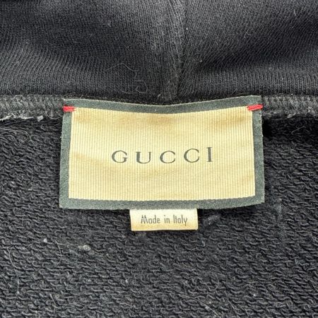 GUCCI グッチ プルオーバーパーカー レインボーロゴプリント SIZE S 475374-XJAPA ブラック メンズ