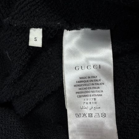 GUCCI グッチ プルオーバーパーカー レインボーロゴプリント SIZE S 475374-XJAPA ブラック メンズ