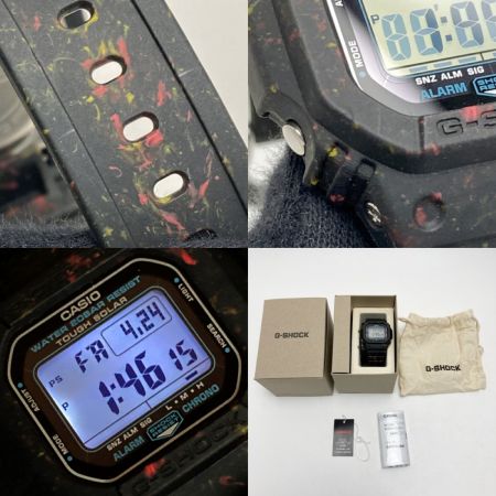  CASIO カシオ G-SHOCK 廃棄樹脂リサイクル G-5600BG-1JR ソーラー メンズ 腕時計 箱・取説有