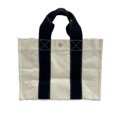 ☆☆ HERMES エルメス トートバッグ キャンバス ボラボラ アイボリー Bランク