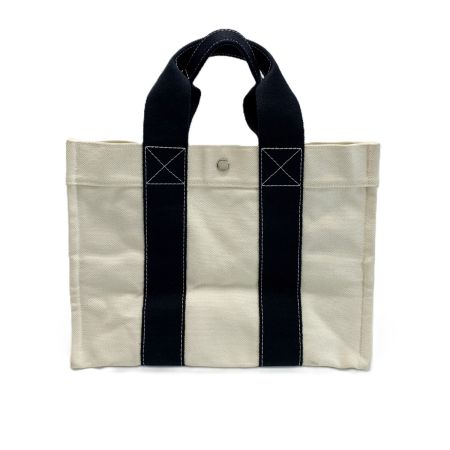  HERMES エルメス トートバッグ キャンバス ボラボラ アイボリー
