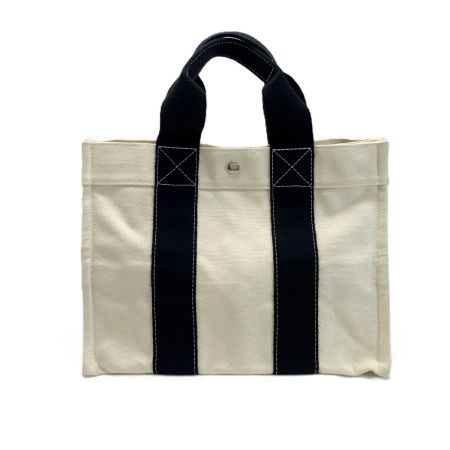  HERMES エルメス トートバッグ キャンバス ボラボラ アイボリー