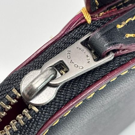 COACH コーチ ミッキー型 小銭入れ レザー ロゴ 黒 F59071 ブラック コインケース