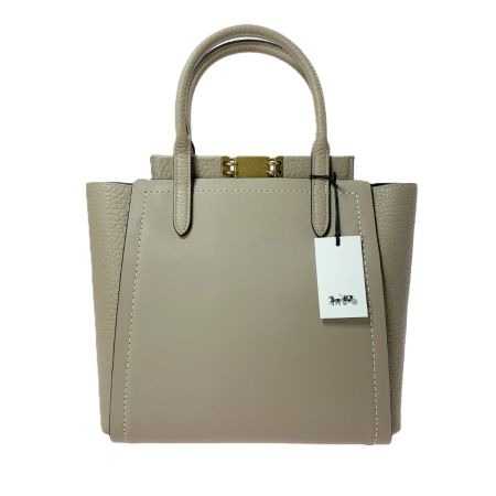  COACH コーチ トループトート 2wayショルダーバッグ エンボスレザー 79468 ベージュ 袋 ストラップ付 レディース