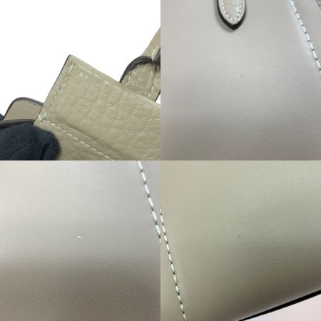  COACH コーチ トループトート 2wayショルダーバッグ エンボスレザー 79468 ベージュ 袋 ストラップ付 レディース