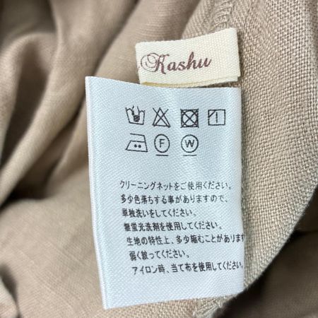 mashukashu マシュカシュ リネンパンツ SIZE Free レディース カーキ系