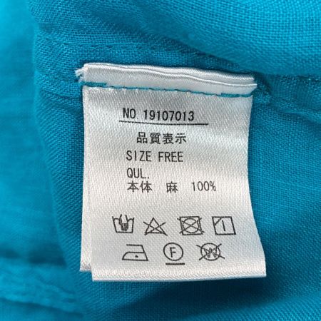 a+koloni リネンシャツ 長袖 19107013 ブルー SIZE Fre レディース