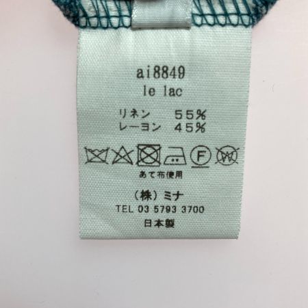  mina perhonen ミナペルホネン 半袖ワンピース サイズ36  ai8849 ブルーグレー レディース