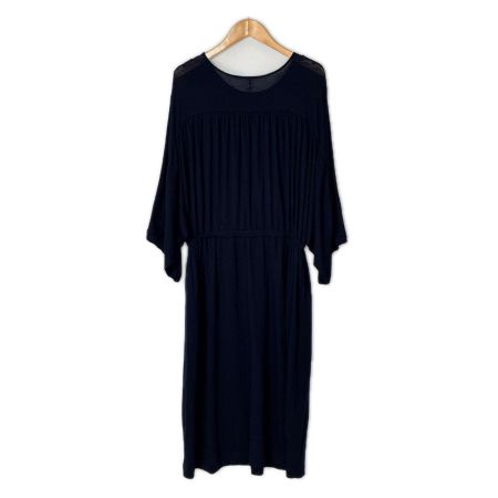 mina perhonen ミナ ペルホネン ウール ワンピース SIZE 38 ya8486 ネイビー レディース
