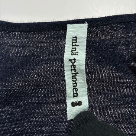 mina perhonen ミナ ペルホネン ウール ワンピース SIZE 38 ya8486 ネイビー レディース
