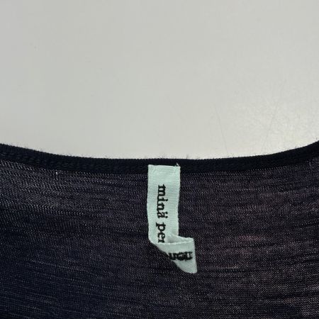 mina perhonen ミナ ペルホネン ウール ワンピース SIZE 38 ya8486 ネイビー レディース