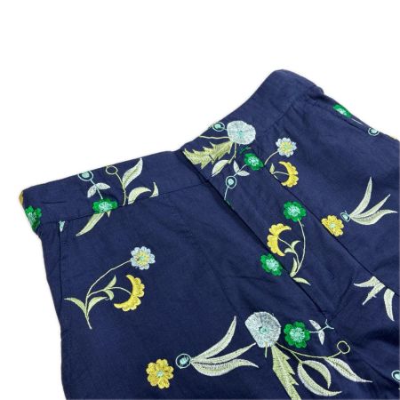 ne Quittez pas パンツ 花柄刺繍 SIZE S レディース 010641GS2 ネイビー