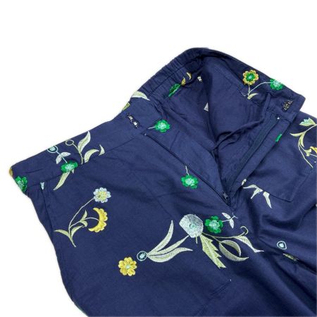 ne Quittez pas パンツ 花柄刺繍 SIZE S レディース 010641GS2 ネイビー