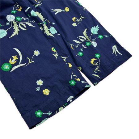 ne Quittez pas パンツ 花柄刺繍 SIZE S レディース 010641GS2 ネイビー