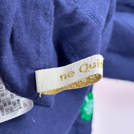 ne Quittez pas パンツ 花柄刺繍 SIZE S レディース 010641GS2 ネイビー