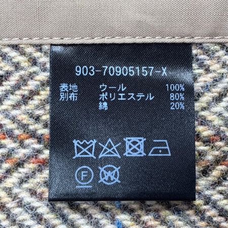 KURASHI&Trips PUBLISHING ウールベスト ヘリンボーン柄 サイズ不明 903-70905157-X カーキ レディース