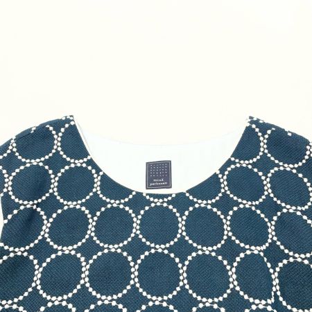  mina perhonen ワンピース サイズ36 ys3717 グリーン×ホワイト