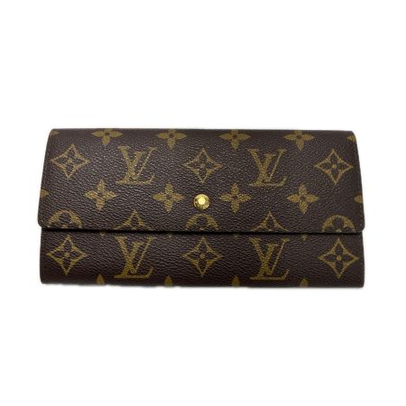  LOUIS VUITTON ルイヴィトン モノグラム ポルトモネクレディ M61723 長財布 ゴールド金具