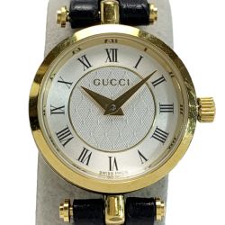 ☆☆ GUCCI グッチ シェリーライン  2040L ゴールド 腕時計 クォーツ レザー Bランク