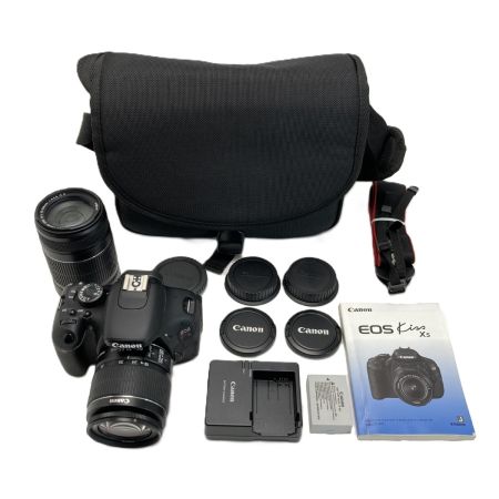  CANON キャノン EOS KISS X5 Wズームキット デジタル一眼レフ ケース付き