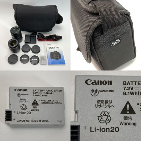  CANON キャノン EOS KISS X5 Wズームキット デジタル一眼レフ ケース付き