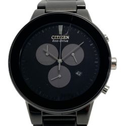 ☆☆ CITIZEN シチズン アクシオム クロノグラフ AT2245-57E ブラック エコドライブ メンズ 腕時計 Axiom Bランク