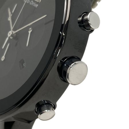  CITIZEN シチズン アクシオム クロノグラフ AT2245-57E ブラック エコドライブ メンズ 腕時計 Axiom