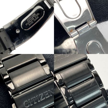  CITIZEN シチズン アクシオム クロノグラフ AT2245-57E ブラック エコドライブ メンズ 腕時計 Axiom