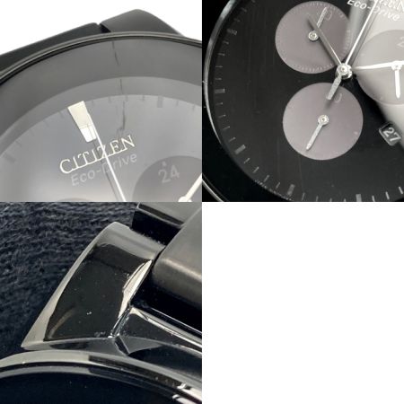  CITIZEN シチズン アクシオム クロノグラフ AT2245-57E ブラック エコドライブ メンズ 腕時計 Axiom