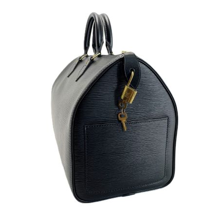  LOUIS VUITTON ルイヴィトン エピ スピーディ35 ボストンバッグ M42992 ノワール パドロック&キーx2 袋付