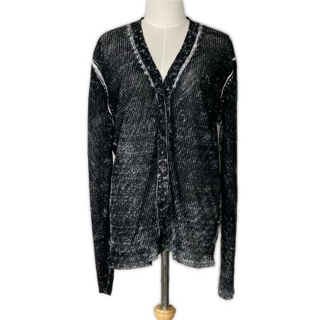  DIESEL ディーゼル カーディガン SIZE M CLG287474997451 ブラック レディース