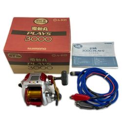 ☆☆ SHIMANO シマノ 08 電動丸 PLAYS 3000 002314 電動リール コード・箱付 ギア異音/コードダメージ有 Cランク