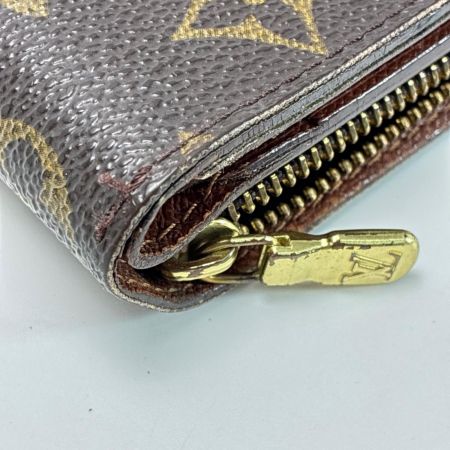 LOUIS VUITTON ルイヴィトン モノグラム コンパクトジップ M61667 ブラウン 2つ折り財布