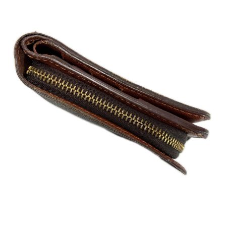 LOUIS VUITTON ルイヴィトン モノグラム コンパクトジップ M61667 ブラウン 2つ折り財布