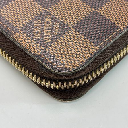 LOUIS VUITTON ルイヴィトン ダミエ ジッピーウォレット ラウンドファスナー N41661 エベヌ 長財布