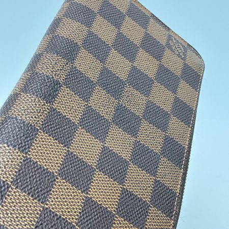 LOUIS VUITTON ルイヴィトン ダミエ ジッピーウォレット ラウンドファスナー N41661 エベヌ 長財布