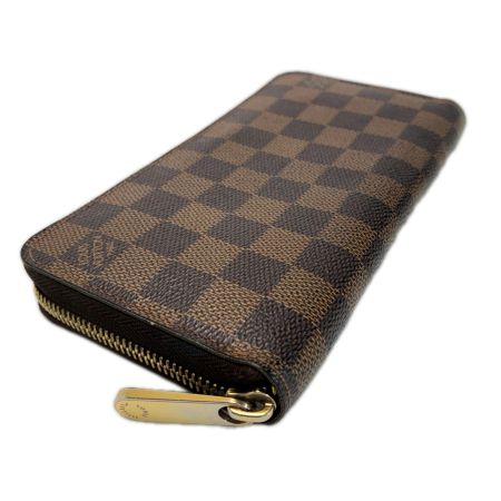 LOUIS VUITTON ルイヴィトン ダミエ ジッピーウォレット ラウンドファスナー N41661 エベヌ 長財布
