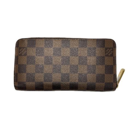 LOUIS VUITTON ルイヴィトン ダミエ ジッピーウォレット ラウンドファスナー N41661 エベヌ 長財布