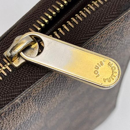 LOUIS VUITTON ルイヴィトン ダミエ ジッピーウォレット ラウンドファスナー N41661 エベヌ 長財布