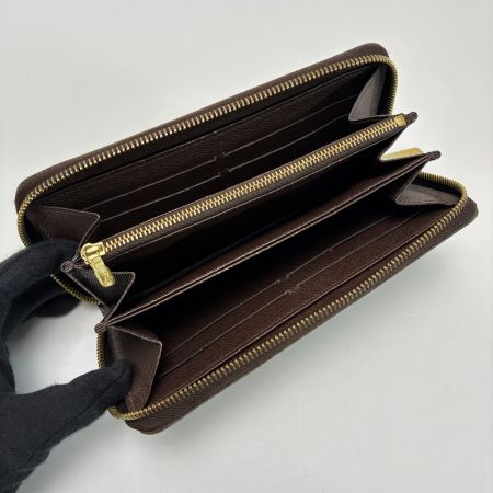 LOUIS VUITTON ルイヴィトン ダミエ ジッピーウォレット ラウンドファスナー N41661 エベヌ 長財布